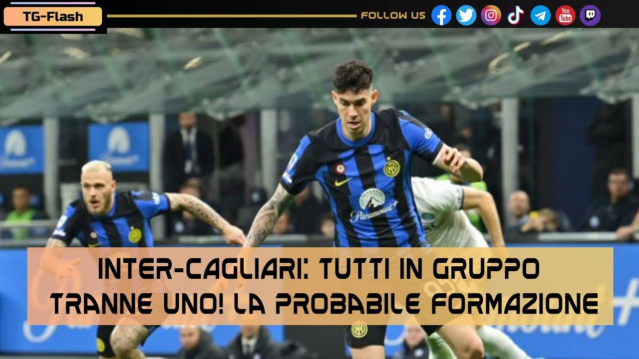 Inter-Cagliari: tutti in gruppo tranne uno! La probabile formazione | TG Flash Inter-News