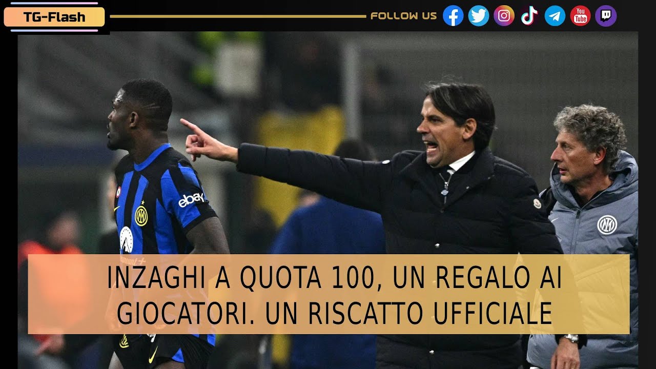 Inzaghi a quota 100, un regalo ai giocatori. Un riscatto ufficiale | TG Flash IN con Emanuele Rossi