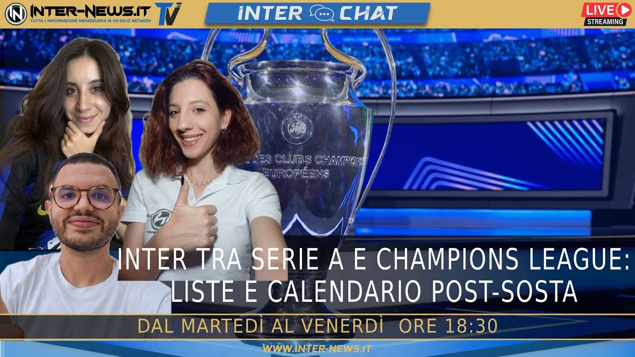 Inter tra Serie A e Champions League: le liste e il calendario post-sosta | Inter Chat LIVE